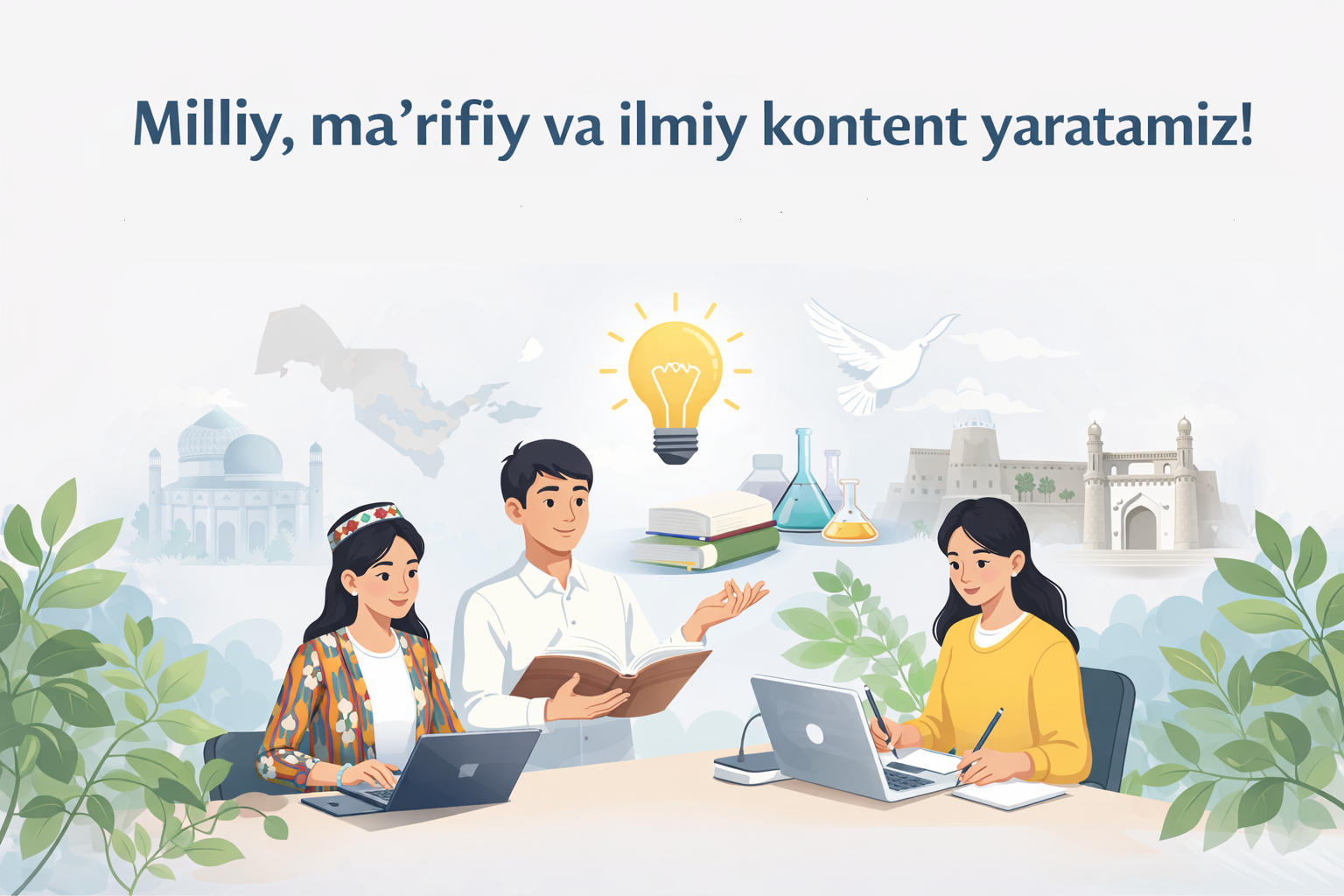 Milliy, ma'rifiy va ilmiy kontent yaratamiz!