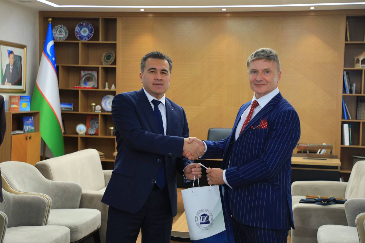 Toshkent arxitektura-qurilish universitetiga Buyuk Britaniyaning Wolverhampton universiteti prorektori hamda Xalqaro hamkorlik bo’limi boshlig’i, shuningdek IDM ta’lim inistituti direktori tashrif buyurdilar