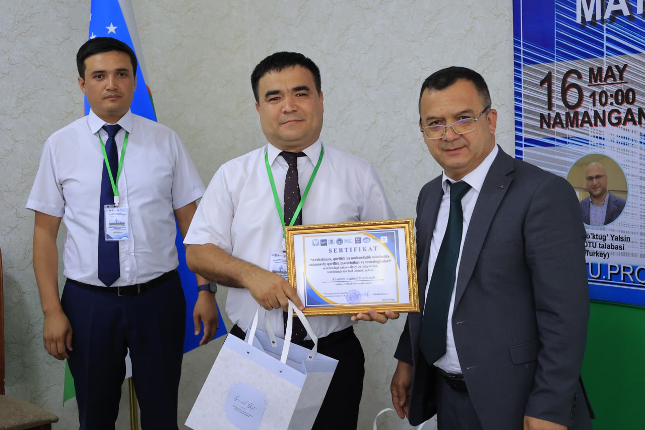 Namangan muhandislik-texnologiya institutining Qurilish fakultetida “Arxitektura, qurilish va muhandislik sohalarida zamonaviy qurilish materiallari va texnologiyalari” mavzusiga bag‘ishlangan xalqaro ilmiy-amaliy konferensiya bo‘lib o‘tdi