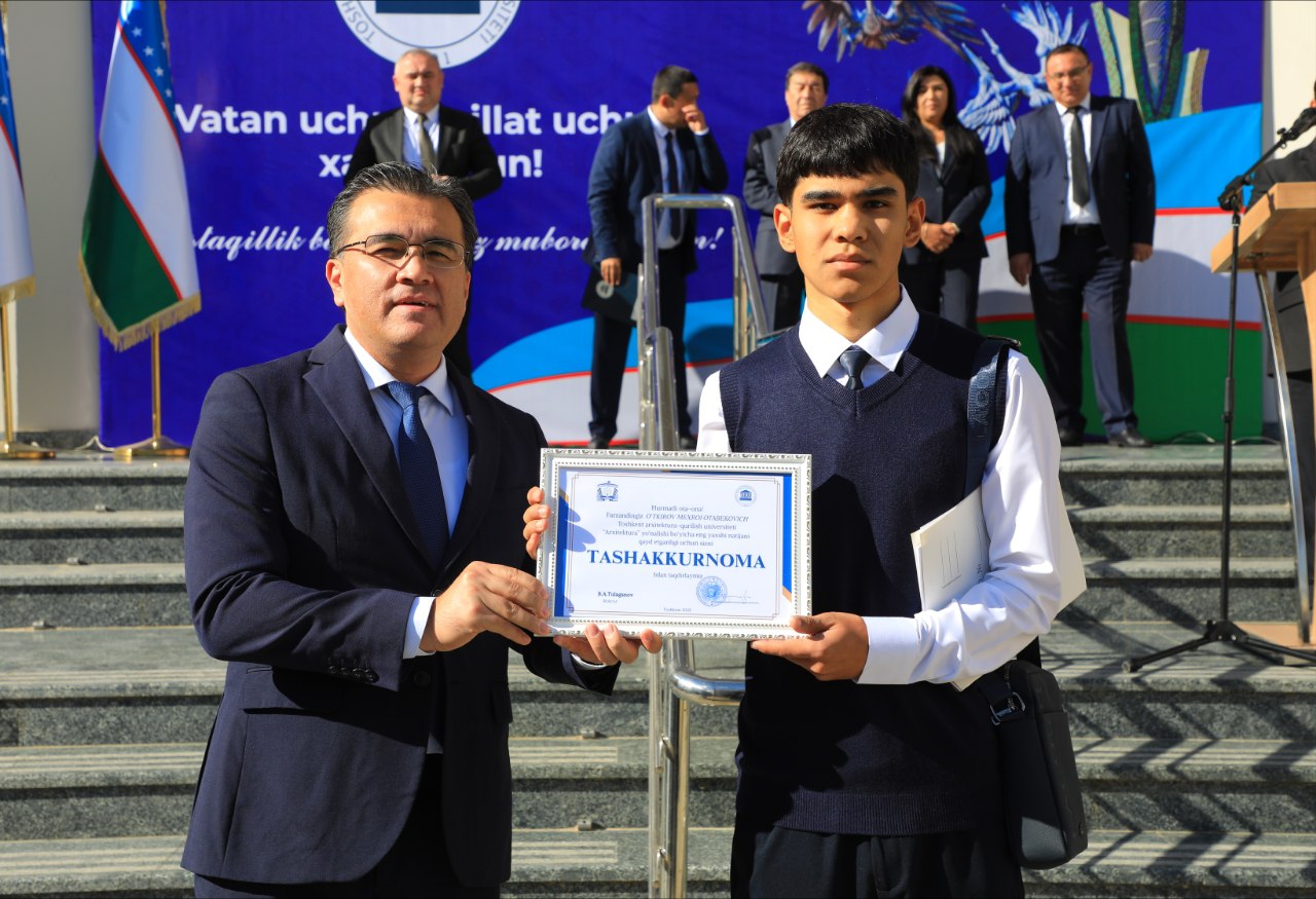 Toshkent arxitektura-qurilish universitetida yangi oʻquv yili boshlandi