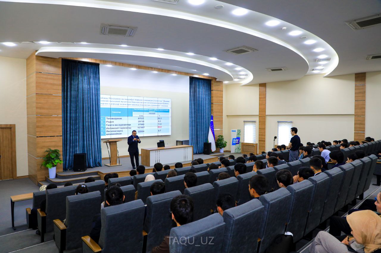 Toshkent arxitektura-qurilish universitetida Respublika Maʼnaviyat va maʼrifat markazi bilan hamkorlikda "Kelajak soati" rukni ostida "Maʼrifat darslari" boʻlib oʻtdi