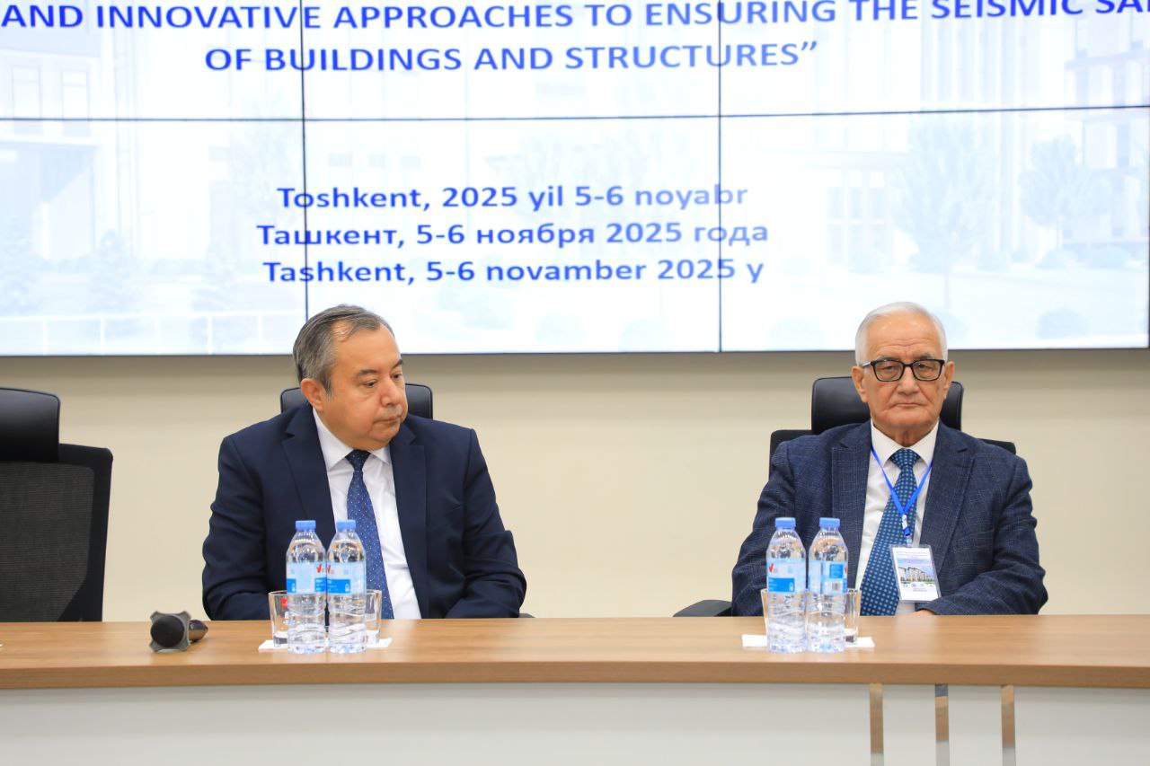 Toshkent arxitektura-qurilish universitetida “Bino va inshootlarning seysmik xavfsizligini ta'minlashda zamonaviy va innovatsion yondashuvlar” mavzusida xalqaro ilmiy-texnik anjuman bo‘lib o‘tdi