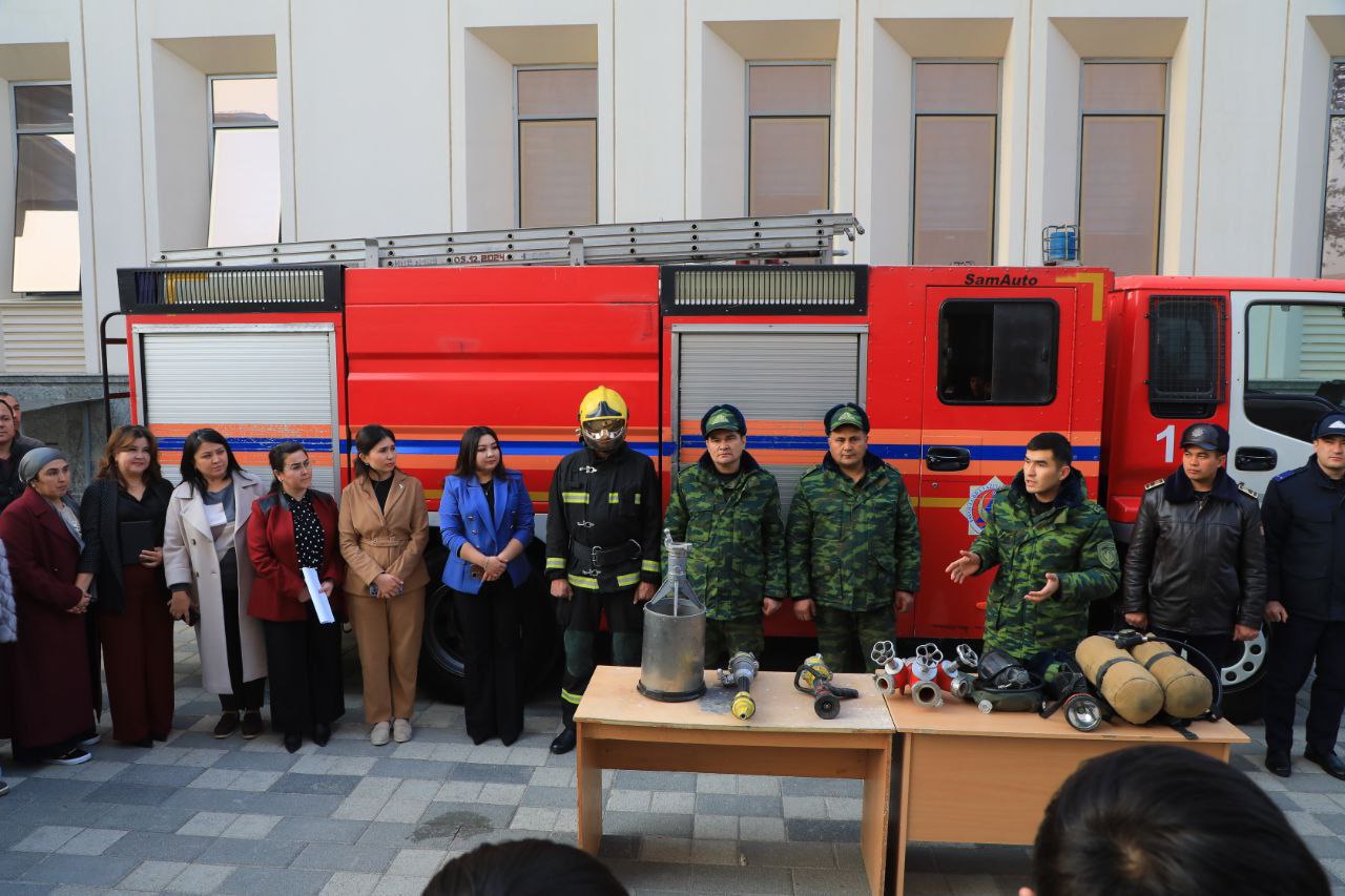 Toshkent arxitektura-qurilish universitetida is gazidan zaharlanishning oldini olishga bag‘ishlangan nazariy va amaliy mashg‘ulot o'tkazildi