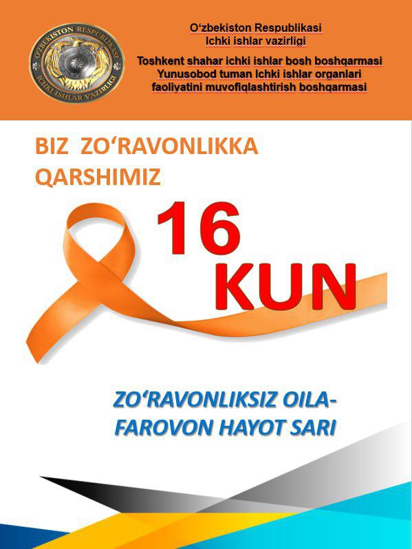 “Zo‘ravonlikka qarshi 16 kun”