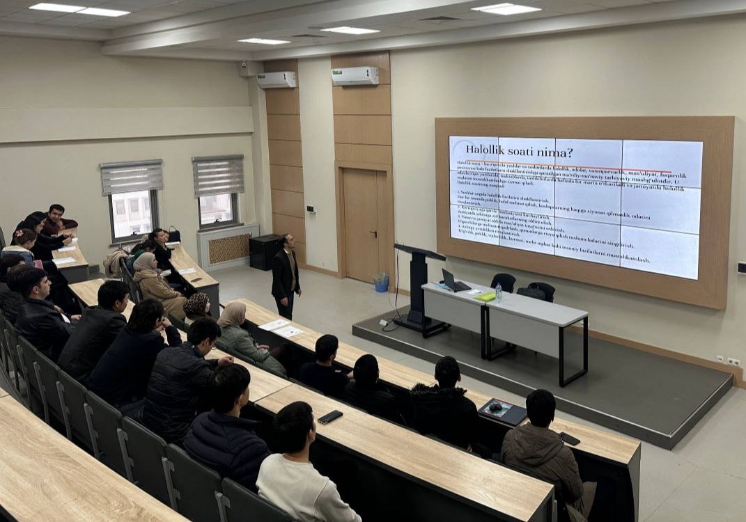 Toshkent arxitektura-qurilish universitetida “Halollik soati” nomli interaktiv suhbat tashkil etildi