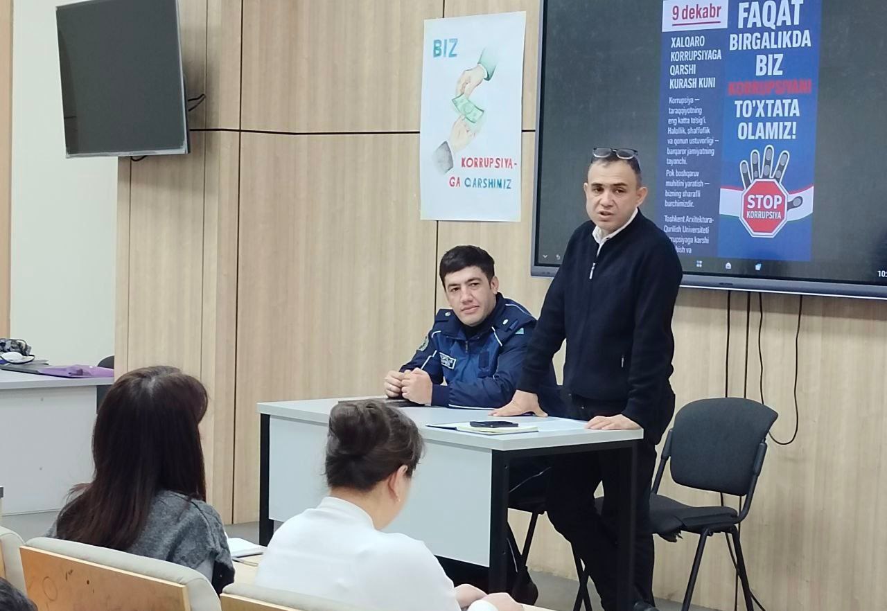 Korrupsiyaga qarshi kurash – umumiy mas’uliyat