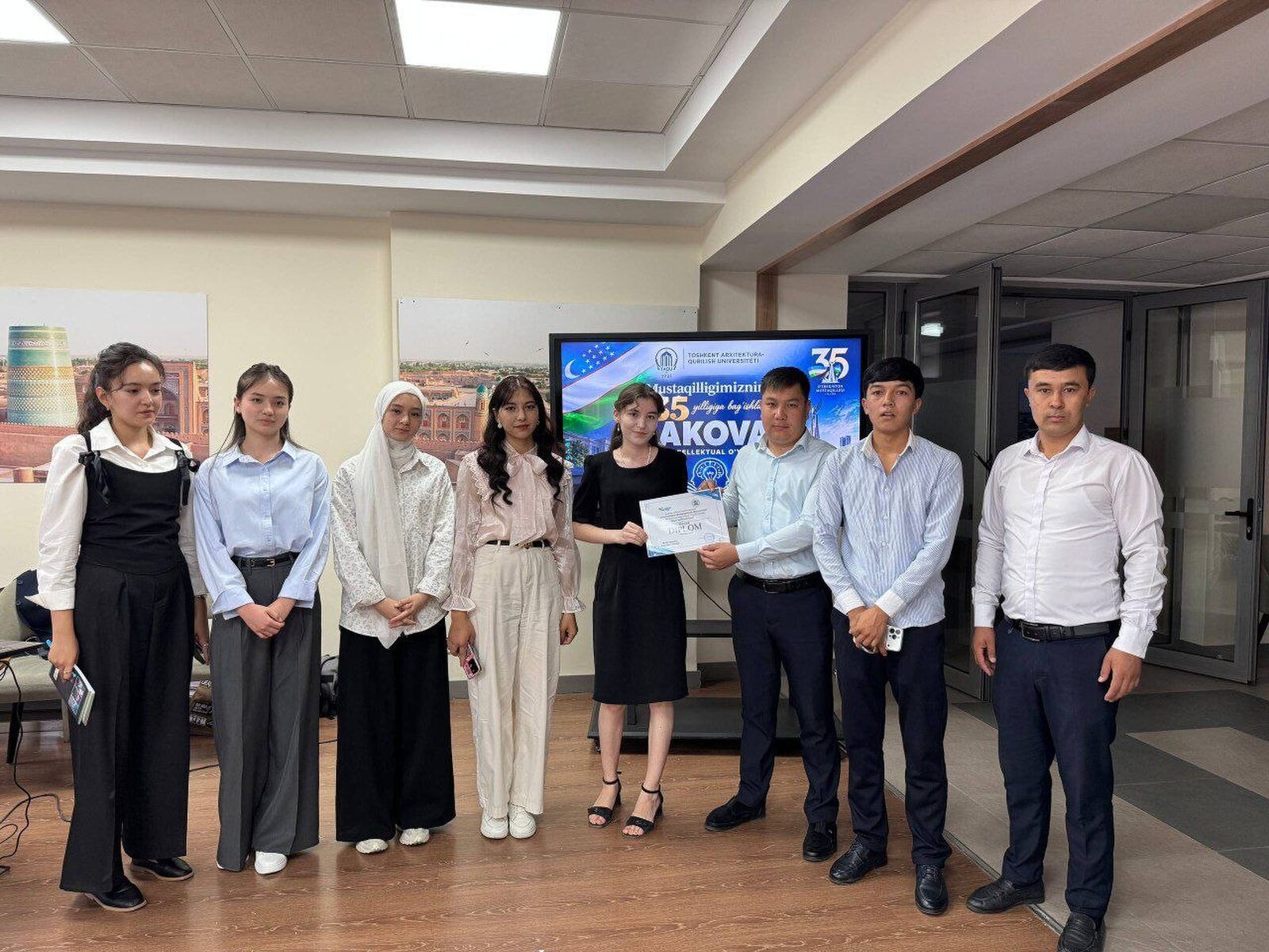 Yoshlar ittifoqi tomonidan Zakovat intelektual o‘yini o‘tkazildi